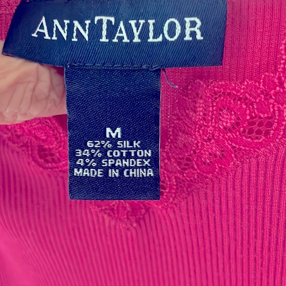 Ann Taylor Size Medium Raspberry Camisole - Picture 4 of 7